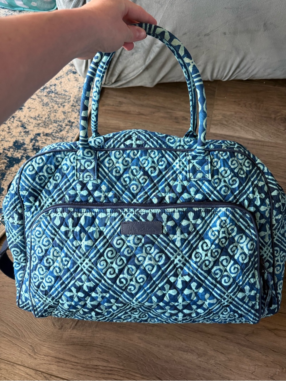 Vera Bradley Cuban Tiles weekender bag